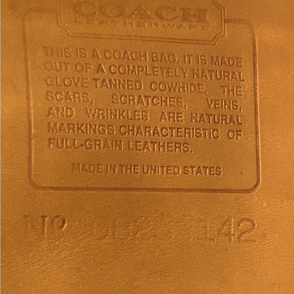 Vintage Coach Brown Leather Bucket Bag Crossbody Legacy Made USA - Picture 10 of 16